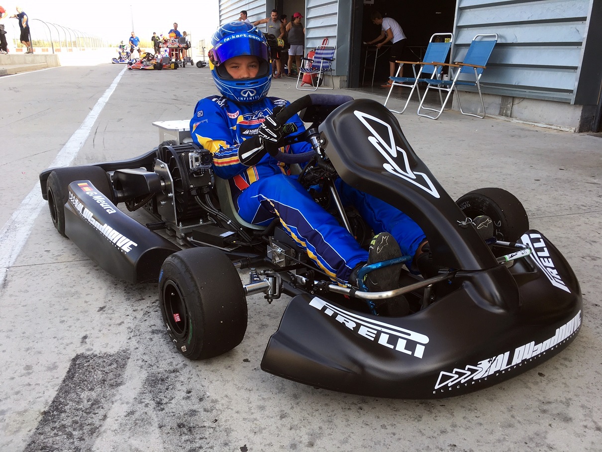 Récord, kart eléctrico, Hugo Belda, Guillaume Meura, Play and Drive, ElectricGT, E-karting, FIA, Motorland, Pirelli, kart, kart eléctrico, record, lap times