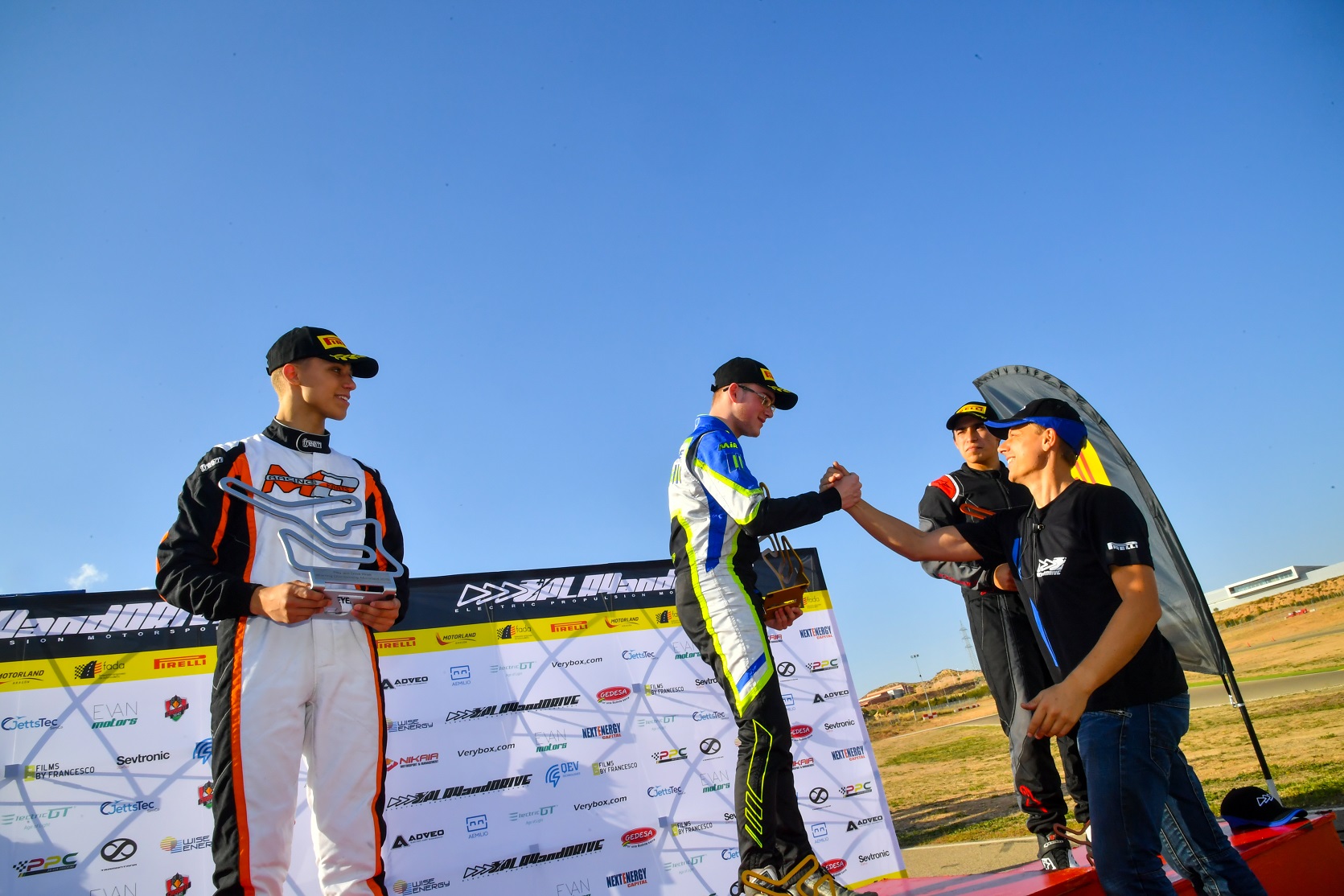 Kilian Meyer Axel LaFlamme Pedro Pablo Campuzano Benjamin Cartery Aoife Meila Ellis Spiezia Borna Vlasic Alec Lanfim Play and Drive Pirelli eKarting Championship Motorland