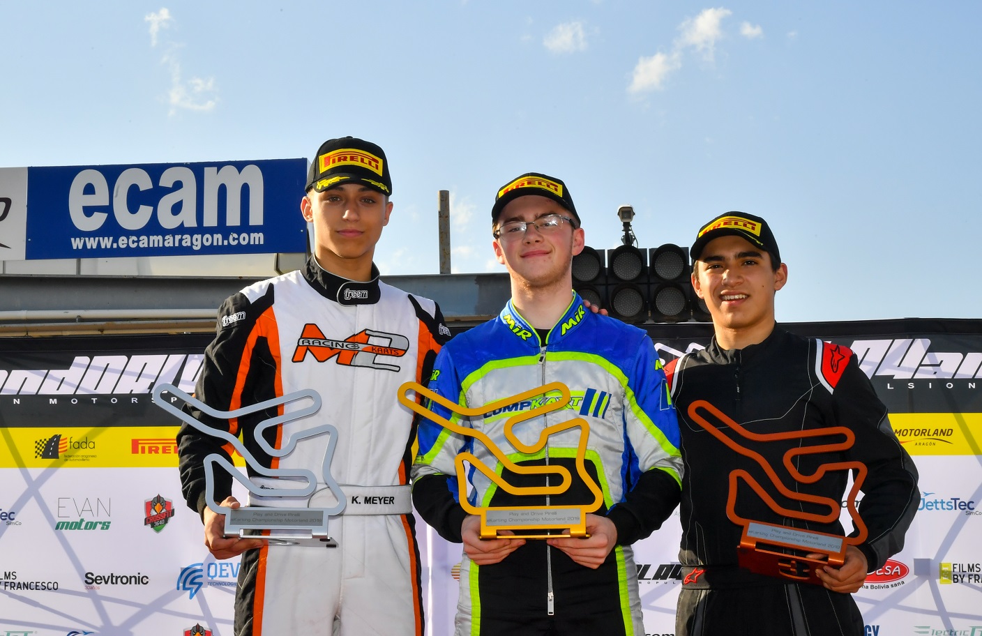 Kilian Meyer Axel LaFlamme Pedro Pablo Campuzano Benjamin Cartery Aoife Meila Ellis Spiezia Borna Vlasic Alec Lanfim Play and Drive Pirelli eKarting Championship Motorland