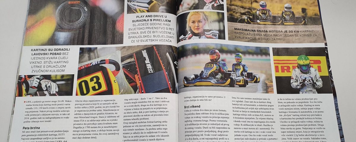 Borna Vlasic tells us about the Play and Drive Pirelli eKarting  Championship 2019, article posted on Auto i tocka Magazine - Play and Drive